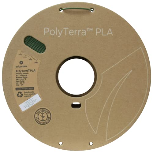 Image of Polymaker Matte PLA Filament Matte Camouflage (Dark Green-Brown) 1.75mm 1kg 3D Printing Filament, PolyTerra 3D Printer