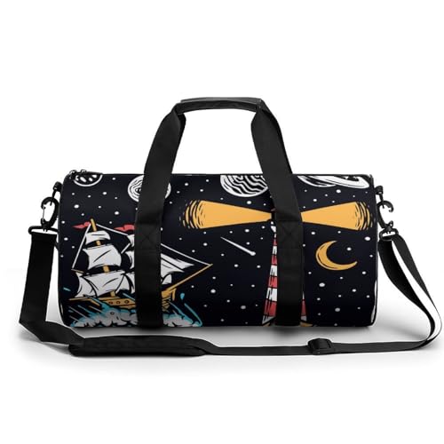Duffel bag Phare de l'espace sac de voyage et de camping 45x23cm
