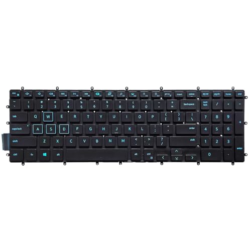 WWGTMC �����p�L�[�{�[�h Dell G5 5500 5587 5590�AG7 7588 7590 7790�AG3 3579 3779 3590�V���[�Y �m�[�g�p�\�R�� US���C�A�E�g �o�b�N���C�g�t��