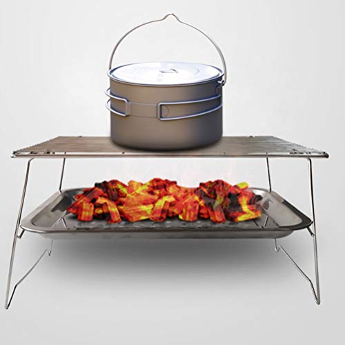 BESPORTBLE 1 Conjunto de Grelha de Cozimento de Metal para Forno de Aço Inoxidável E Grelha de Refri