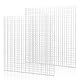 LINLAN 2 Stück 30x30cm Kunststoffgitter-Aquarium, Aquarium-Trennwand, Aquariumteiler für Bodenschutz und Aquascaping-Unterstützung (Weiß-ohne Zubehör)