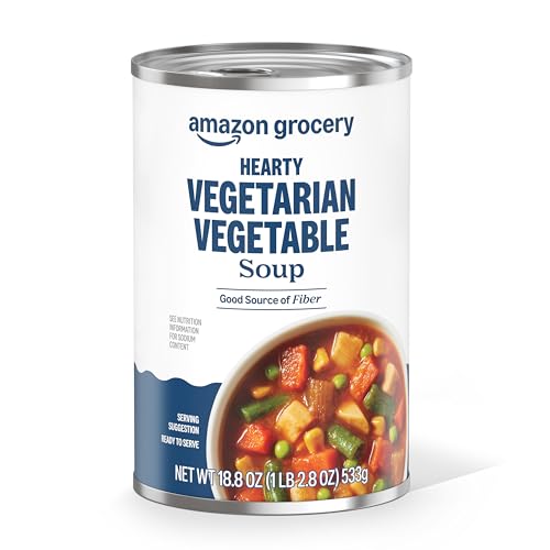 Amazon Grocery, Hearty Vegetarian Vegetable Soup, 18.8 Oz