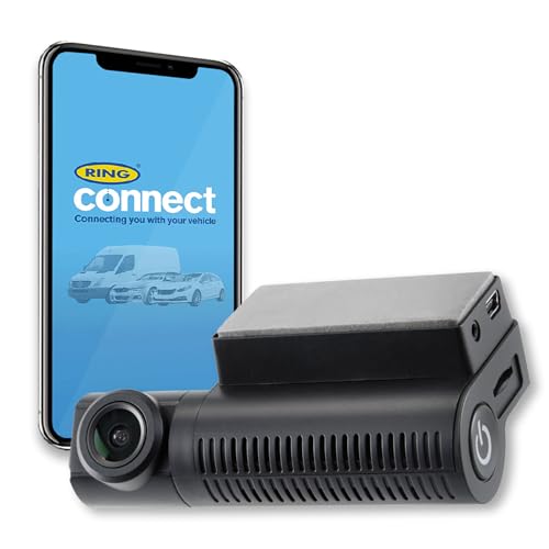 Ring Automotive Rsdc4000 Ultra Slim Compact Smart Dash Cam With Gps Wifi Full Hd 1440P 30Fps G-Sensor Ring Connect App Front Car Camera Dashcam Rear C