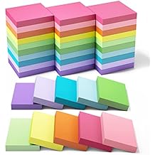 Sticky Notes1.5x2 Inches, 30 Pack Bright Colors Self-Stick Pads, Super Adhesive Memo Pads, 75 Sheets/Pad, 2250 Sheets