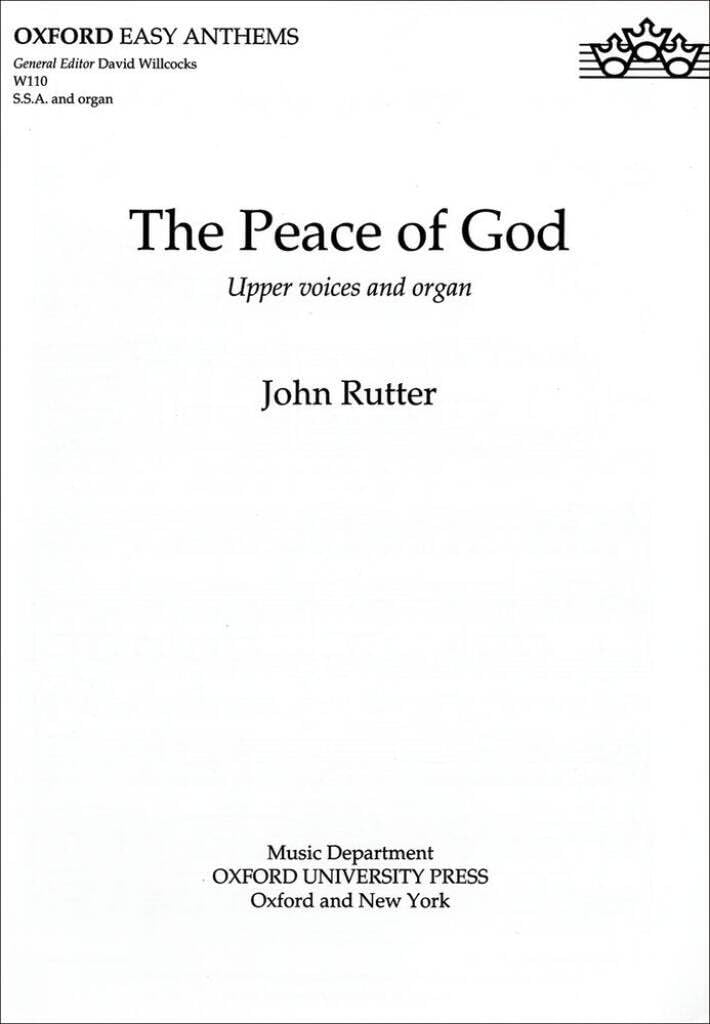 The Peace of God: SSA vocal score