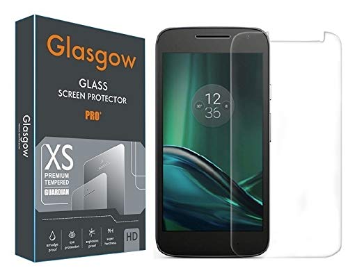 Glasgow Full Protection Tempered Glass for Motorola Moto G4 Play [Anti-Scratch] [Gorilla] [Free Cleaning Kit Included] (B082HRBBMP) Amazon Price History, Amazon Price Tracker