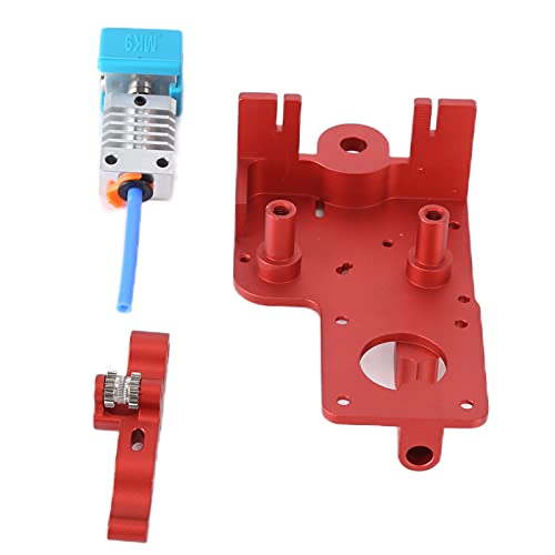 Kit Extrusora de Impressão, Conjunto de Placa de Montagem de Impressora Dual Gear 3D de Peso Leve Ex