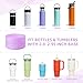 Vmini Protective Glitter Silicone Boot, Compatible with Stanley Tumbler 20-40oz & Hydro Flask Water Bottle 12-24oz and More Bottles/Tumblers with 2.8-2.95in Bottom, Bling Anti-Slip Sleeve Cover