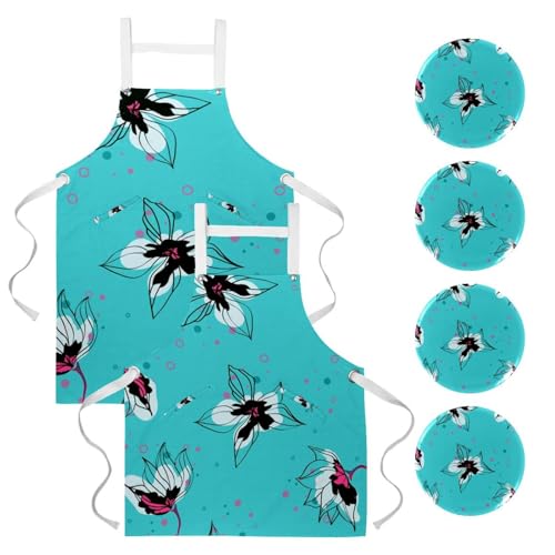 Tablier de cuisine pour pâtisserie et nettoyage de la maison multicolore