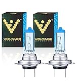 Voltage Automotive H7 Headlight Bulb Polarize White Replacement for Car Motorcycle (Pair) - Professional Upgrade Headlight Bulb