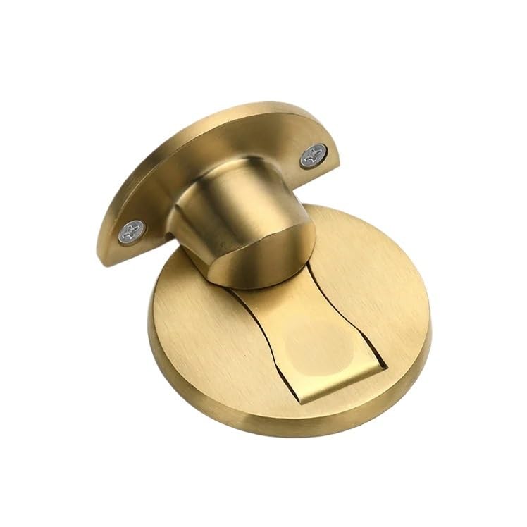 Topes Para Puertas Suelo Topes de puerta magnéticos Tope acero inoxidable Soportes ocultos(Gold)