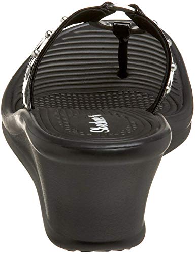 Skechers Skechers Cali Women's Kitty Wedge Sandal,Black,7 M US