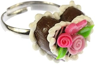 Miniblings Gingerbread Heart Ring Cake Oktoberfest Wiesn Rose