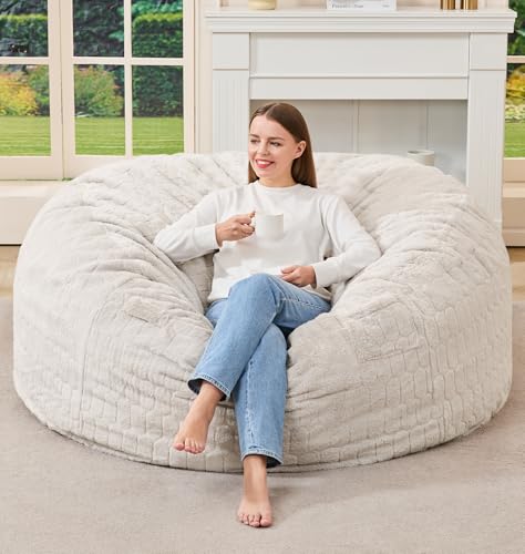 Image of Hobestluk Adults Bean Bag Chair 5FT Big BeanBag Chair Giant Large Oversized