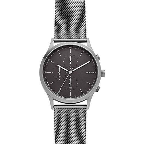 Preisvergleich Produktbild Skagen Herren Chronograph Quarz Uhr mit Edelstahl Armband SKW6476