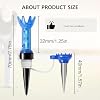 CAITON Magnetic Golf Tee, Golf Tees with Octopus Design, 360-Degree Rotatable, High Durability, Unbreakable with Lanyard