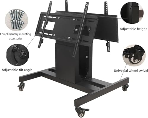Soporte móvil para TV con ruedas y altura portátil miniatura 3