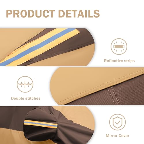 Image of 10 Layer Full Car Cover Waterproof All Weather Outdoor Car Covers Rain Snow UV Dust Protection for Wrangler 4 Door
