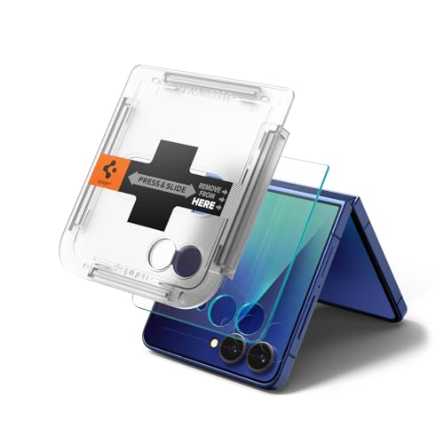 Spigen Glas.tR EZ Fit Tempered Glass External Screen Protector for Samsung Galaxy Z Flip7-2 Pack Spigen Glas.tR EZ Fit Tempered Glass External Screen Protector for Samsung Galaxy Z Flip7-2 Pack