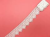 5.5CM Width Europe Trim Pattern Inelastic Embroidery Trims,Curtain Tablecloth Slipcover Bridal DIY Clothing/Accessories.(4 Yards in one Package) (White)