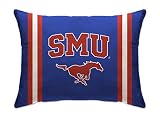 Pegasus Sports NCAA Microplush Bed Pillow, 20" x 26", SMU Mustangs