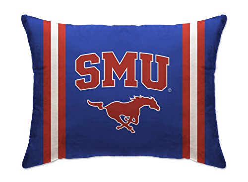 Pegasus Sports NCAA Microplush Bed Pillow, 20" x 26", SMU Mustangs