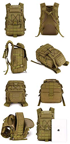 Yakmoo Multifunctional Waterproof Backpack Tactical Military Style Daypack MOLLE System School Bag 40L for Outdoors - Image 5