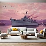 【Dimensions】 : Papier peint panoramique 300 x 210 cm (L x H), divisé en 6 lés de 50 x 210 cm chacun. Une fois posé, ce papier peint intissé crée un rendu uniforme et élégant, parfait pour sublimer la décoration de n’importe quelle pièce