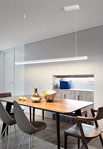 Suspension LED dimmable à télécommande pour éclairage de table à manger moderne - 6