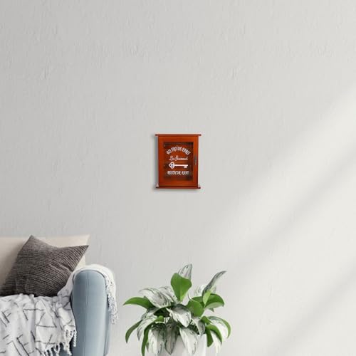 Caja de llaves pared entrada madera para no perder las llaves en casa 3