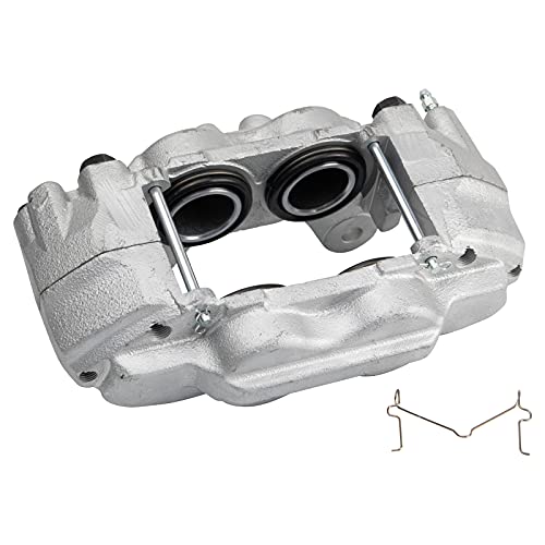 Image of TRQ Front and Rear Brake Caliper Set Zinc Coated Brackets Hardware Compatible with 2003-2009 Toyota 4Runner