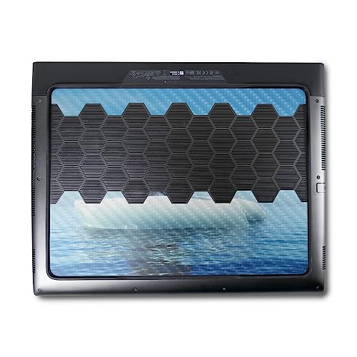 Image of MightySkins Carbon Fiber Skin Compatible with Alienware M18 R1 (2023) Full Wrap Kit - Polar Drift | Protective, Durable Textured Carbon Fiber Finish | Easy to Apply & Change Styles | Made in The USA