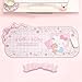 Kuitmor Kawaii Anime Mouse Pad Wrist Rest Support Set - Non-Slip Desk Mat and Memory Foam Bowknot Wrist Rest for Keyboard and Mouse,Perfect for Gaming or Home Office Work - FlowerCat
