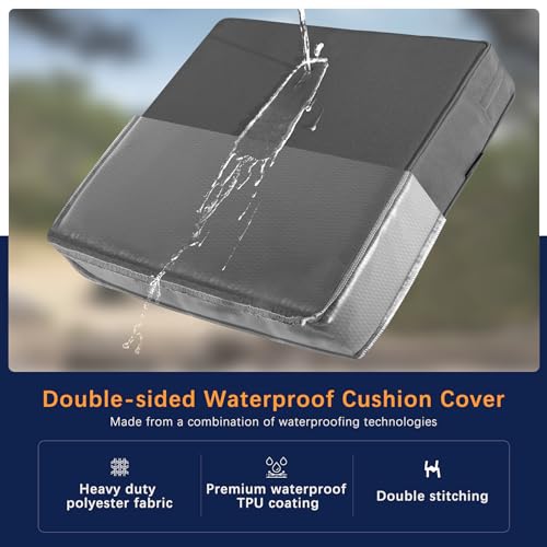image for Favoyard Outdoor Seat Cushion Set 22 x 22 Inch Waterproof & Fade Resis