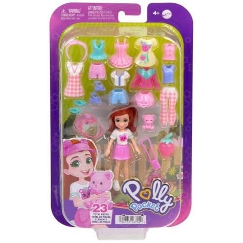 Polly Pocket Picnic Fashion Collection Spielset für Mädchen ab 4 Jahren