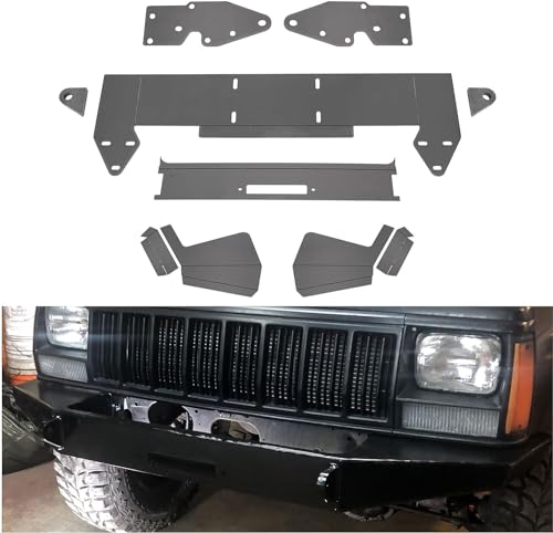 DIY Front Bumper Bare Metal Kit For 1984-2001 Jeep Cherokee XJ Winch Mount Plate