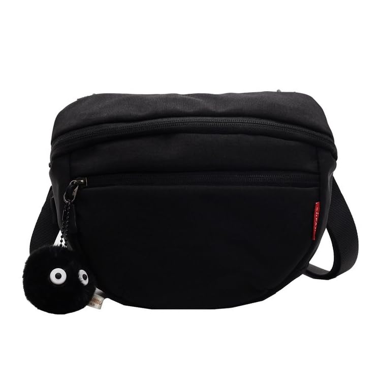 Bolsa tiracolo de tecido Oxford para mulheres – Bolsa de ombro portátil moderna com grande capacidade, Preto, Bolsas de mão