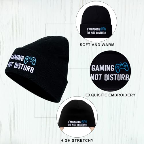 Gamer Gifts,Beanie Hat Glowing Socks,Christmas Stocking Stuffers for Teen Boys Teenagers Men Him