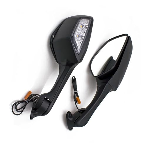 Rétroviseurs Moto Anti Vibration Clignotants LED Intégrés Pliables - 3