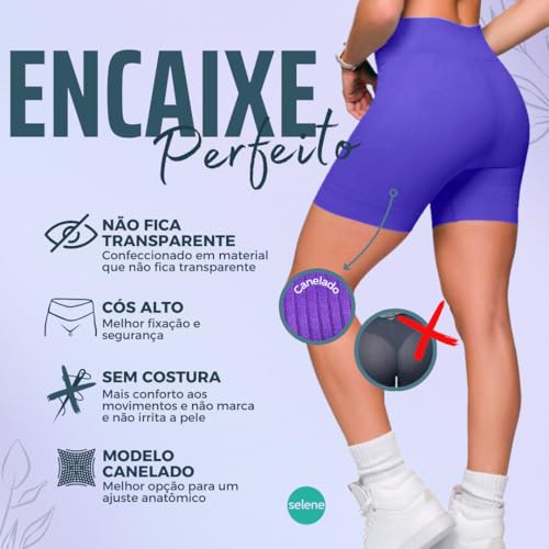 Conjunto Fitness Sem Costura Selene Short e Top Academia Feminino Adulto | Hortência | G