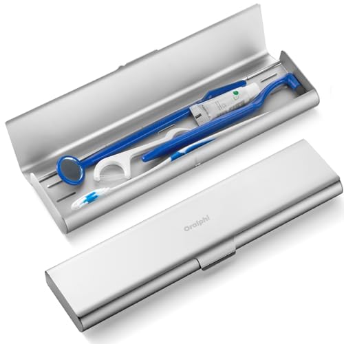 Oralphi Wider Aluminum Toothbrush Travel Case, Portable...