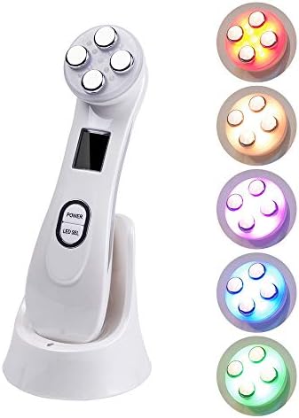 5 in 1 Facial Firming Care Machine EMS Face Lifting Machine for Anti-aging, Wrinkle Remove, Skin Tightening, Acne Remove,Multifunctional Skin Care Beauty Instrument