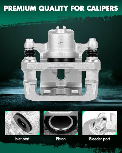 Image of SCITOO 18B5043 Rear Left Disc Brake Caliper Assembly w /Bracket For Ford For Edge 2007-2010,For Lincoln For MKX 2007-2010,For Mazda For CX-7 2007-2012