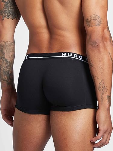 Boxershorts Herren BOSS Herren Trunk 3P CO/EL Dreier-Pack