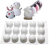 Photo Gallery dubens - stampo in silicone per 15 cubetti di ghiaccio, forma rotonda in silicone, per muffin, dolci, budino, cubetti di ghiaccio, cioccolato, sapone fatto a mano Photo Gallery dubens - stampo in silicone per 15 cubetti di ghiaccio, forma rotonda in silicone, per muffin, dolci, budino, cubetti di ghiaccio, cioccolato, sapone fatto a mano