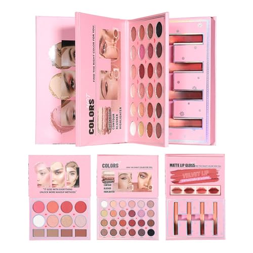 Tktouci Palette De Maquillage - Style Livre Cosmétique Portable 40 Couleurs,Fard à Paupières | pour la Famille, les Amis, les Adultes, la Beauté des Hommes et des...