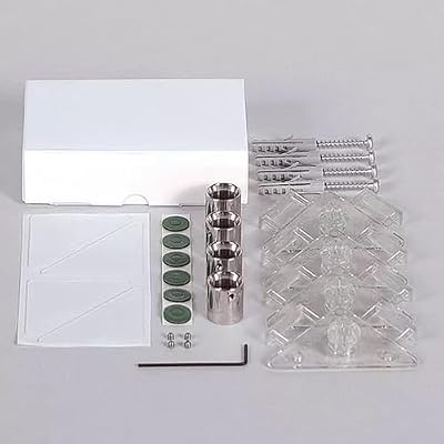 Fisso Ghost Hidden Panel Wall Mount System Invisible Sign & Logo Mounting Kit | Secure Frameless Fixing for Acrylic, Laser-Cut Letters & Panels | Indoor Use, Includes Adhesive & Screws