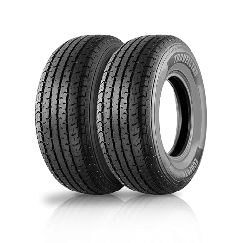 Set of 4 Travelstar Ecopath ST New Premium Trailer ST235/80R16 12 Ply 127/122M Load Range F Radial Trailer Tire (Tire Only)