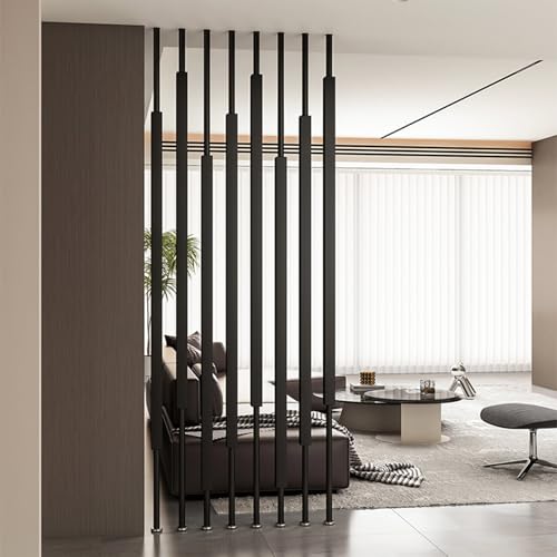 Biombo de privacidad para habitación, panel decorativo de láminas de metal para oficinas, hoteles y comedores, diseño de suelo a techo, 100-300 cm de altura