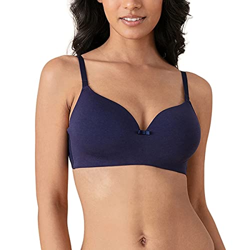 Image of NYKD Women's Cotton Lightly Padded Seamless Wire Free Everyday T-Shirt Bra for Women Daily Use Wireless, 3 /4th Coverage - NYB002